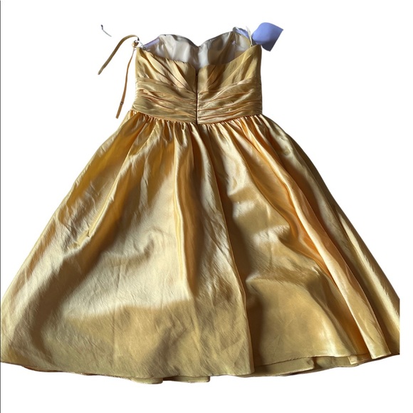 Vintage Style Yellow Party Dress - Picture 5 of 6